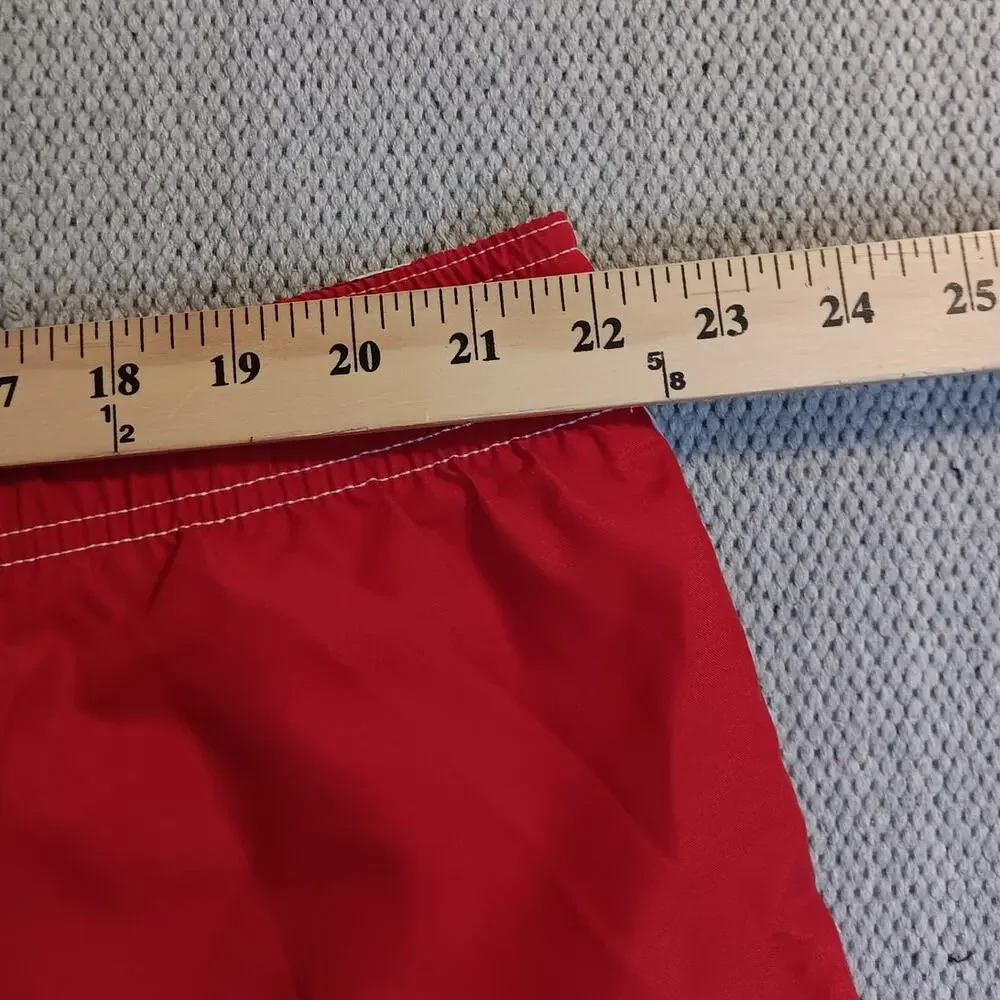 Vtg Tommy Hilfiger Board Swim Shorts XXL 44 Red/White Stripe Beach Big Man‎